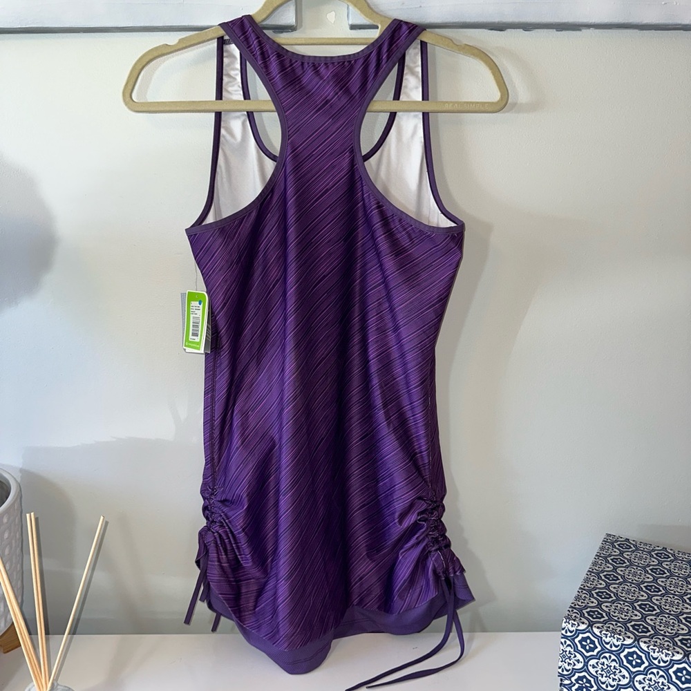 Purple workout tank top NWT